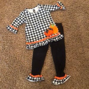 Girls Sz 4 Long sleeve shirt/matching leggings